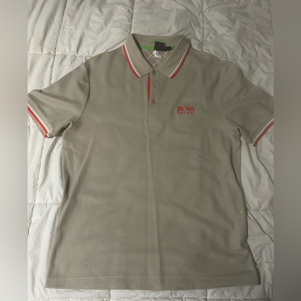 Hugo Boss Beige Polo Shirt for Men